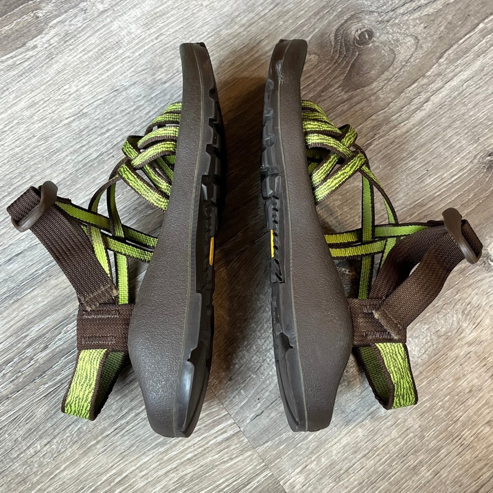 Chaco ZX/2 Hiking Sandals Green Brown Vibram Soles Womens 7 - Picture 2 of 7